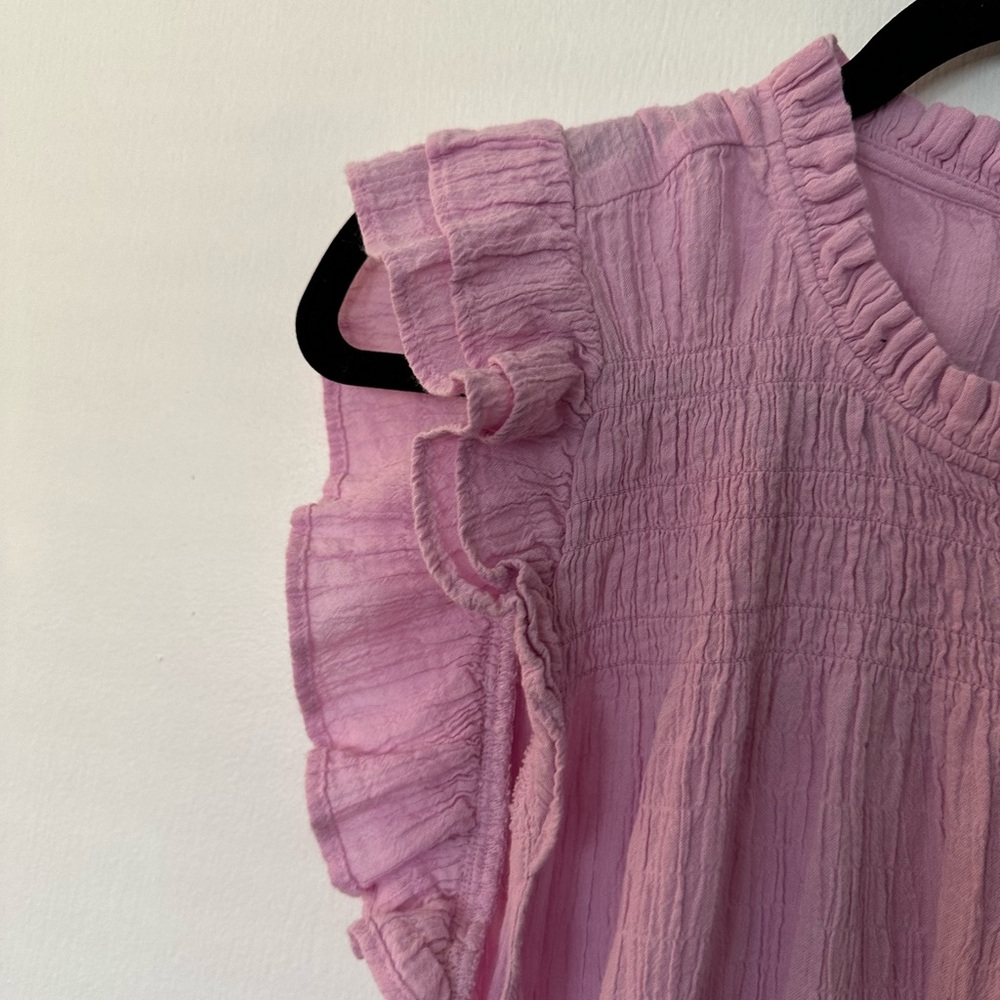 J. Crew Pink Ruffled women’s Dress size xl - Picture 4 of 8